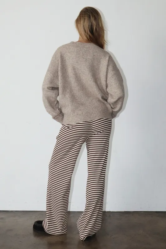 Gray Stretch Blend Relaxed Top