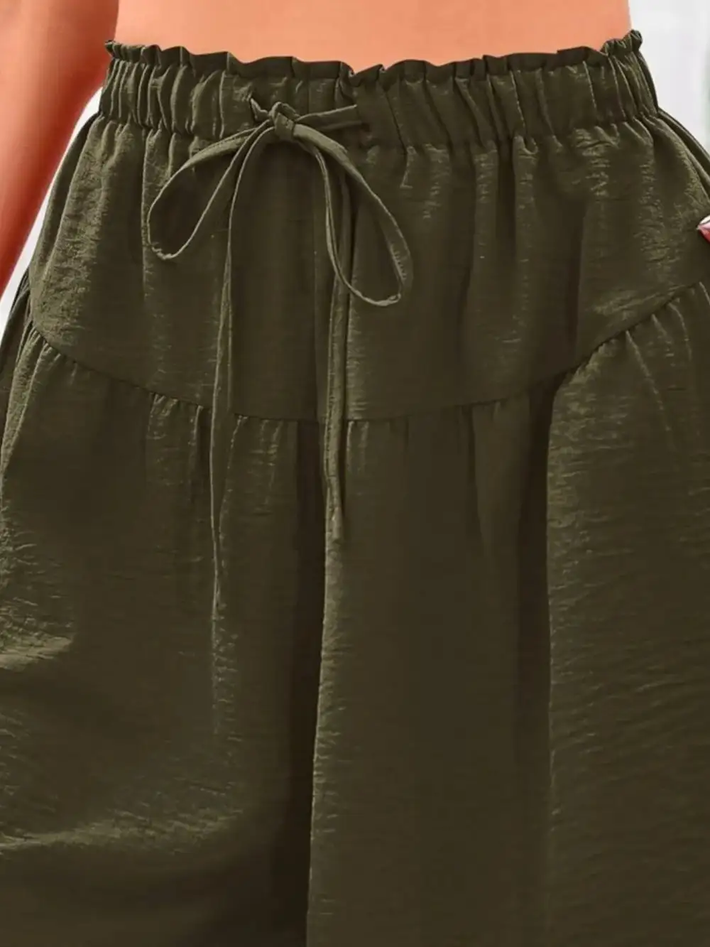 Pull On Drawstring Waist Shorts