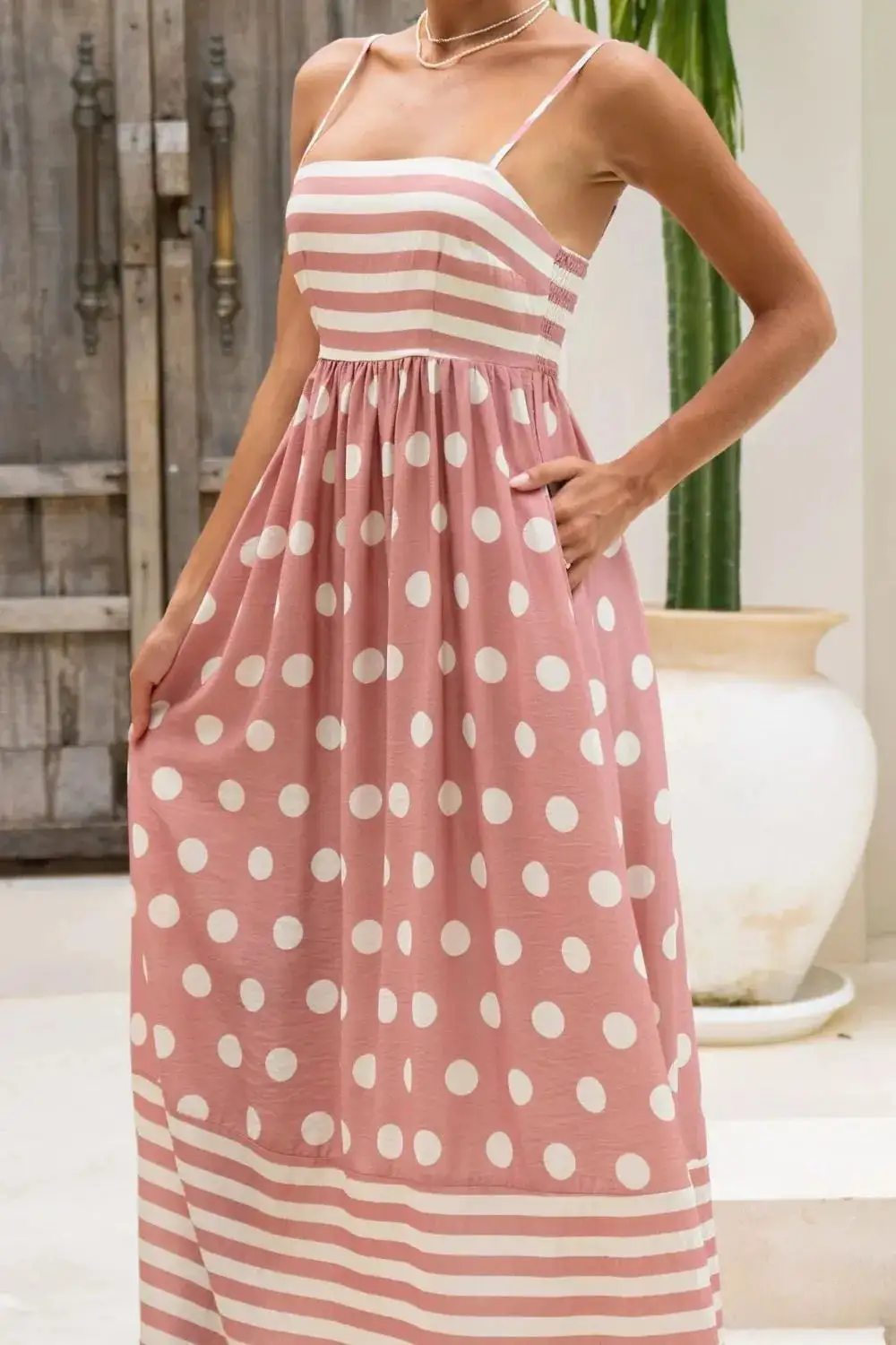 Elegant Square Neck Casual Dress