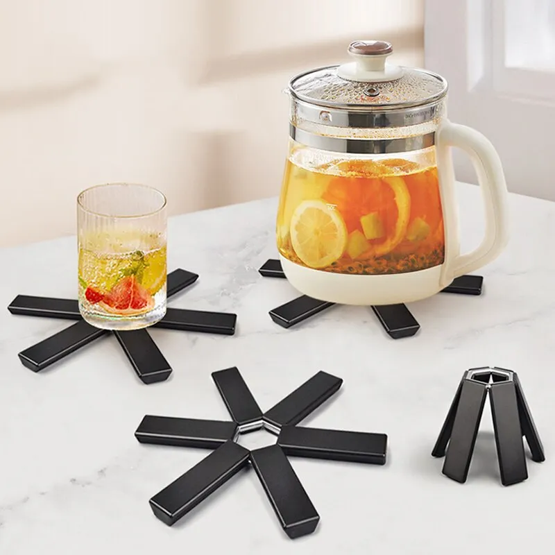 Pot Mat Dish Placemat Coaster Folding Heat Insulation High Temperature Pots