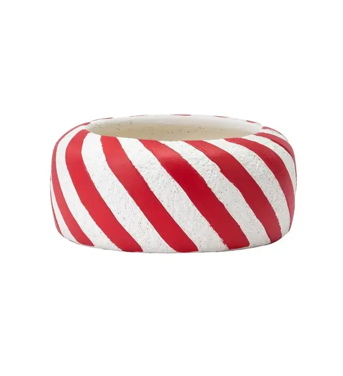 Classic Peppermint Swirl Planter