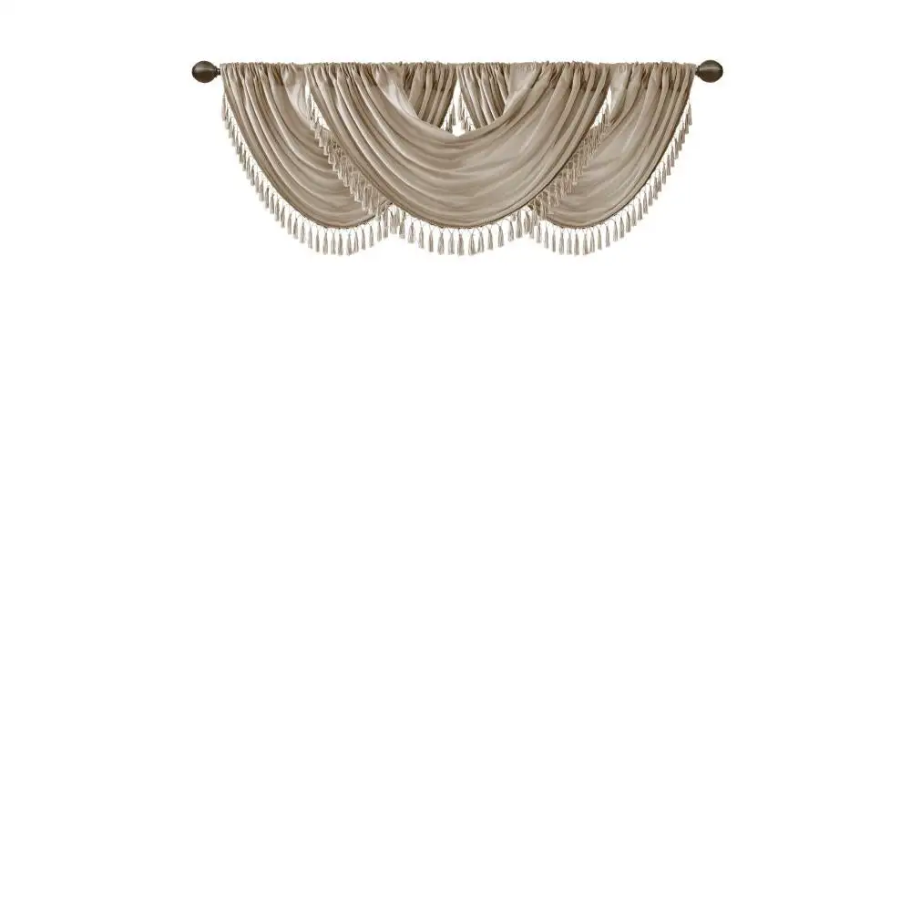 Faux Silk Rod-Pocket Valance