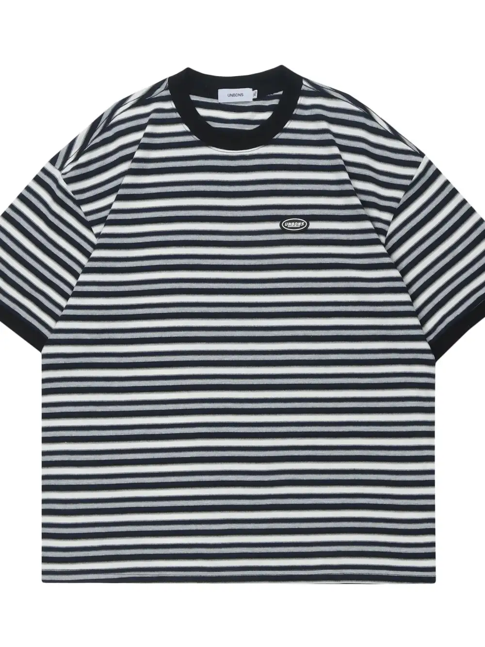 Easy Fit Striped Crew Neck Tee
