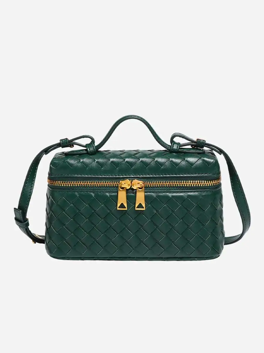 Giuliana Weaved Leather Crossbody Bag
