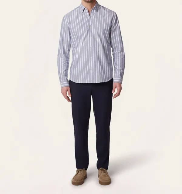 Oxford Shirt Teal / White Stripe