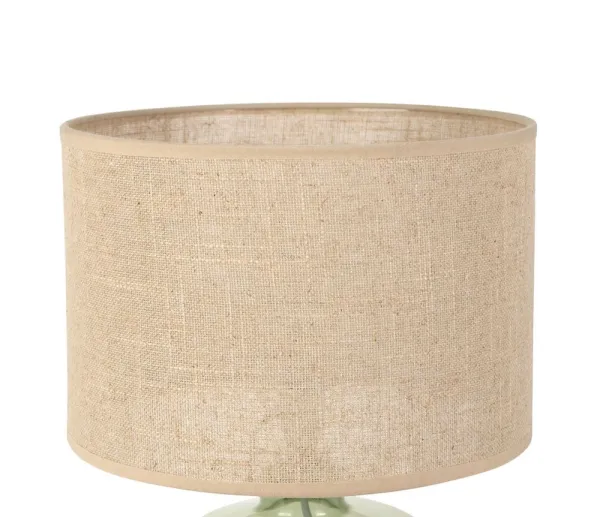 Green Glass Compact Table Lamp