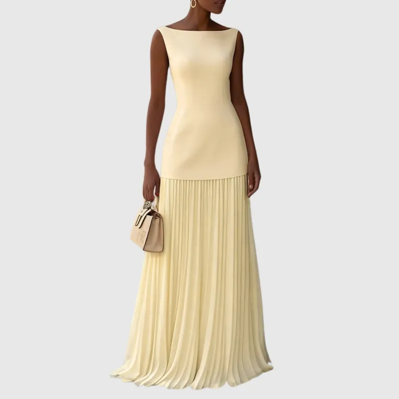Pleated Maxi Dress