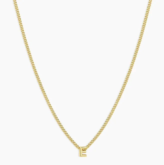 Refined Initial Pendant Necklace