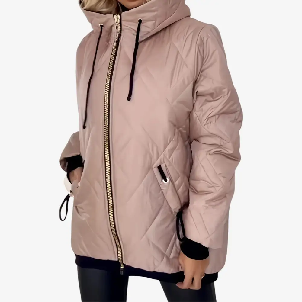 Hooded Zip Front Jacket