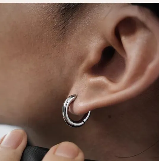 Classic Thick Hoop Earrings