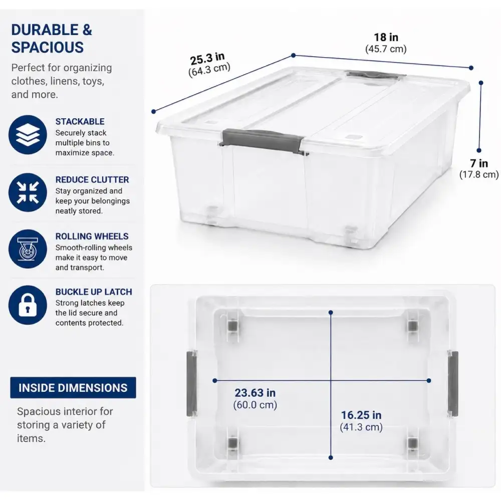Underbed Bins With Lids