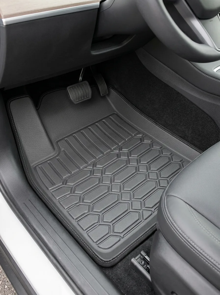 Classic Geometric Embossed Car Floor Mats