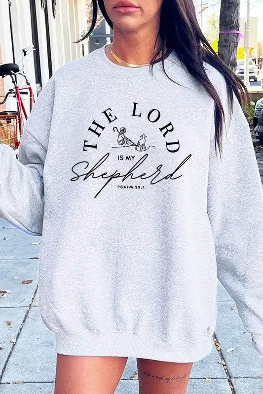 Layered Look Soft Graphic Pullover Sweatshirt