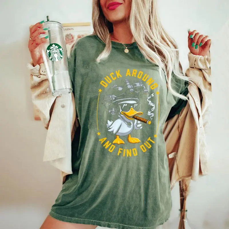 Duck Around And Find Out Women's Oversized Comfort T-Shirt