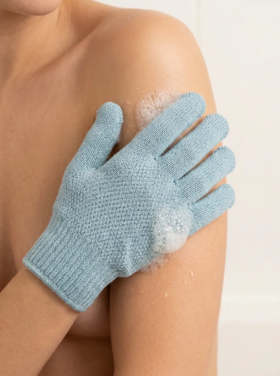 Acrylic Textured Exfoliating Bath Exfoliating Glove