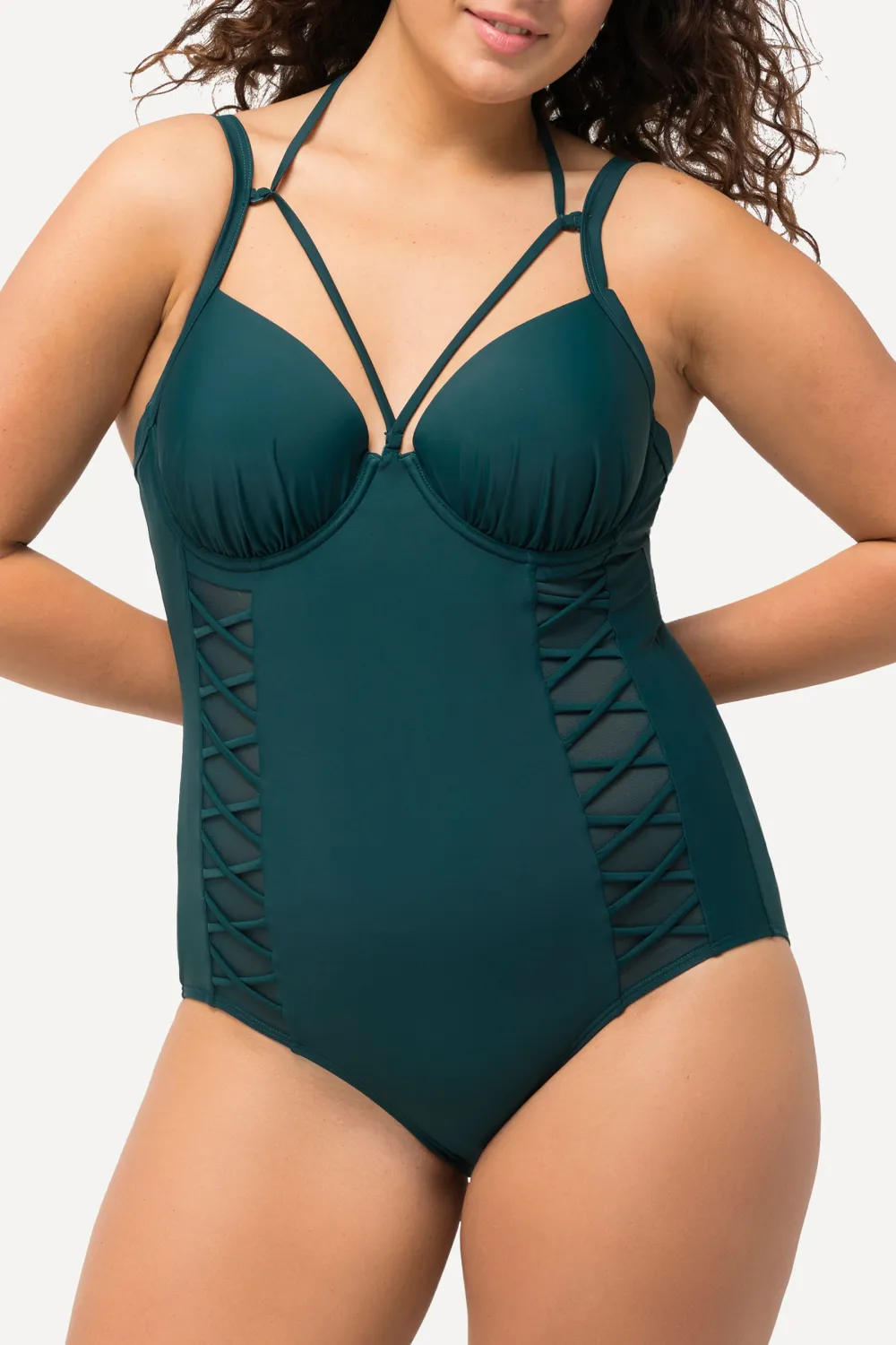 Lightweight Lace Up Swimsuit