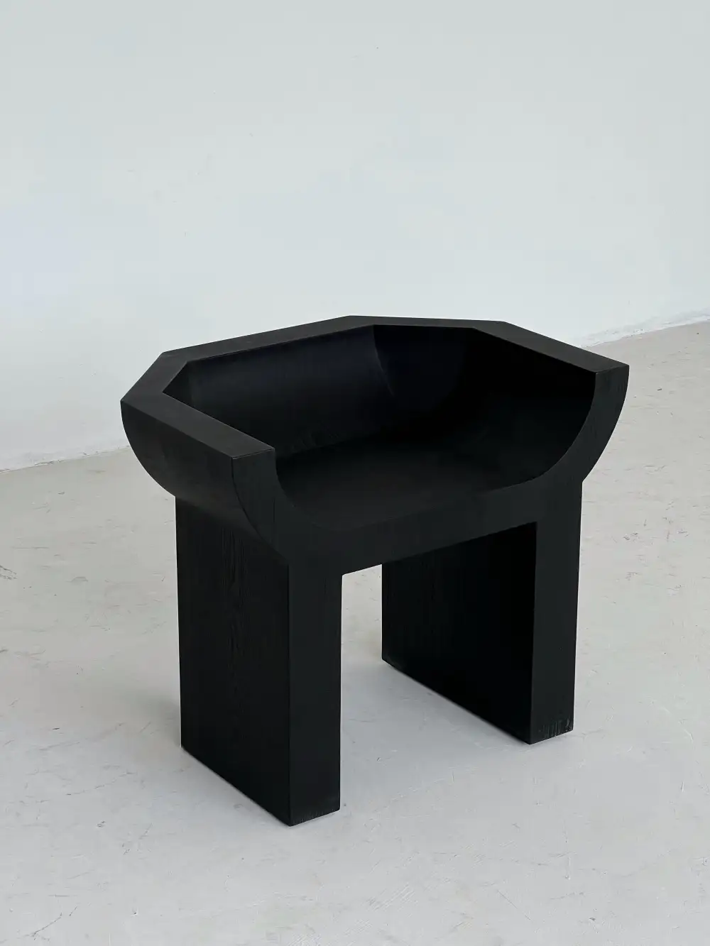 Low-Profile Sculptural Accent Chair