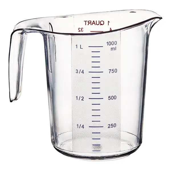 Plastic Measuring Cup with Graduations