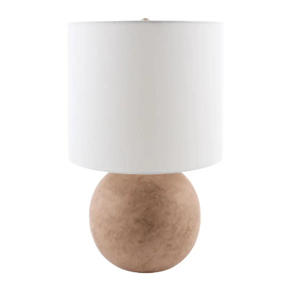 Round Glazed Ceramic Table Lamp