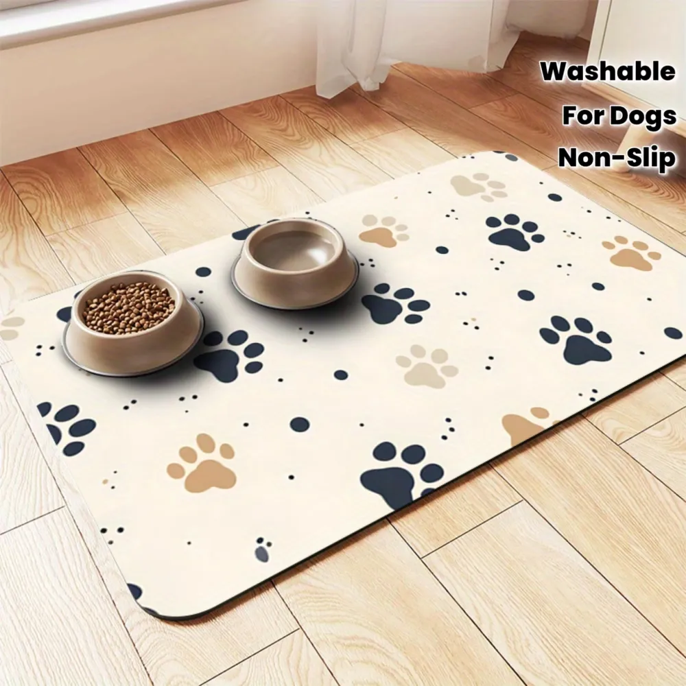 Washable Dog Paw Feeding Mat