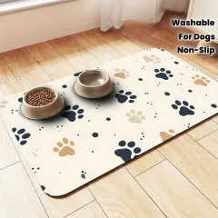 Washable Dog Paw Feeding Mat