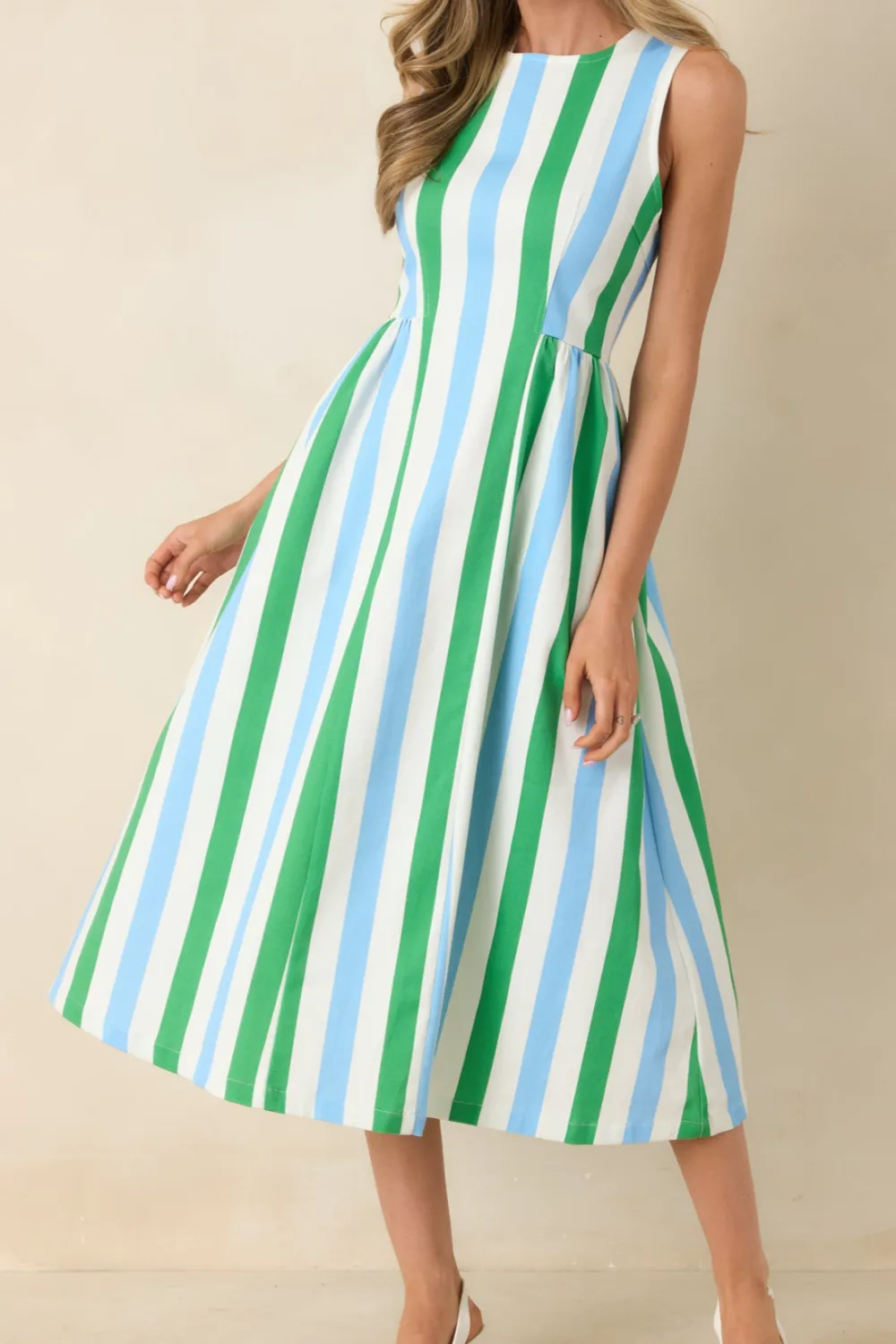 Coastal Silhouette Midi Dress