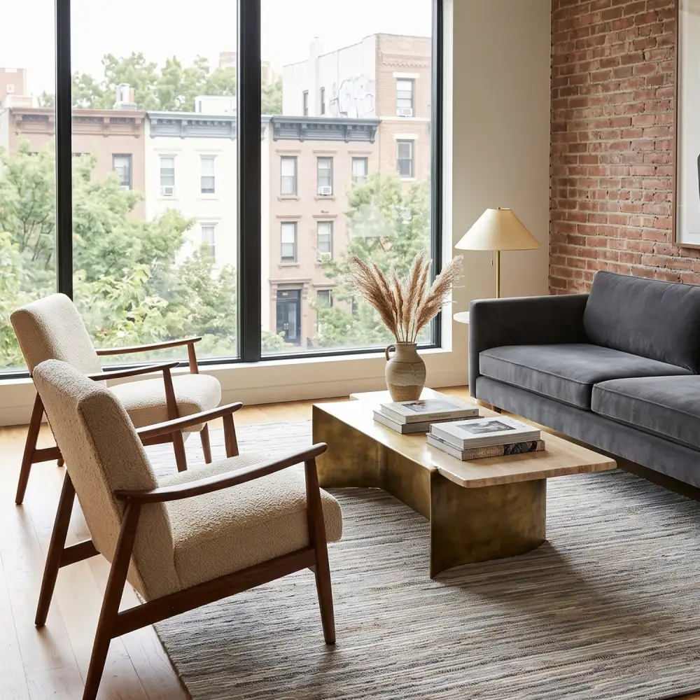 Hand-Woven Hemp & Leather Rug