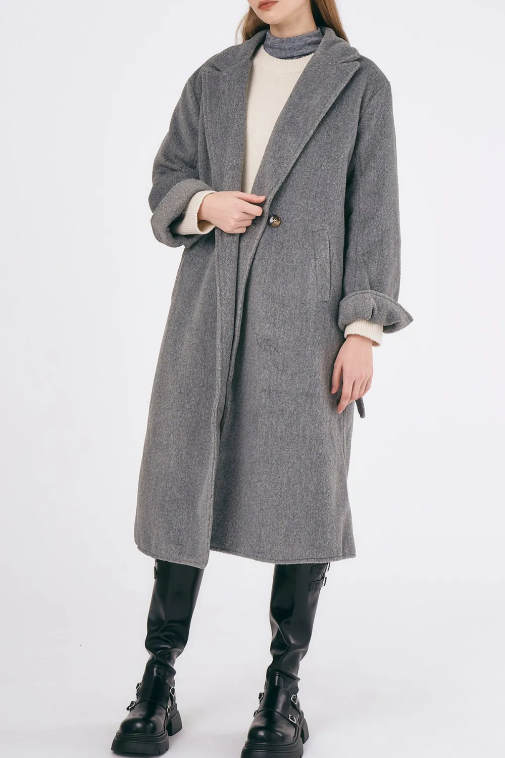 Belted Long Coat