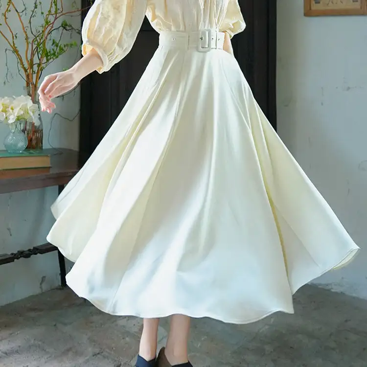 Refined Minimal Everyday Casual Floral Skirt