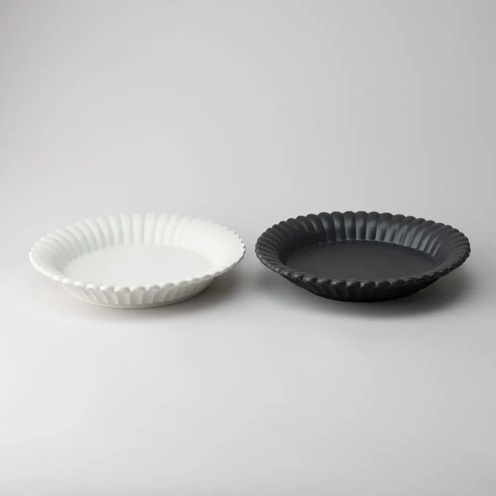 Floral Flower-Shaped Deep Dinner Plate