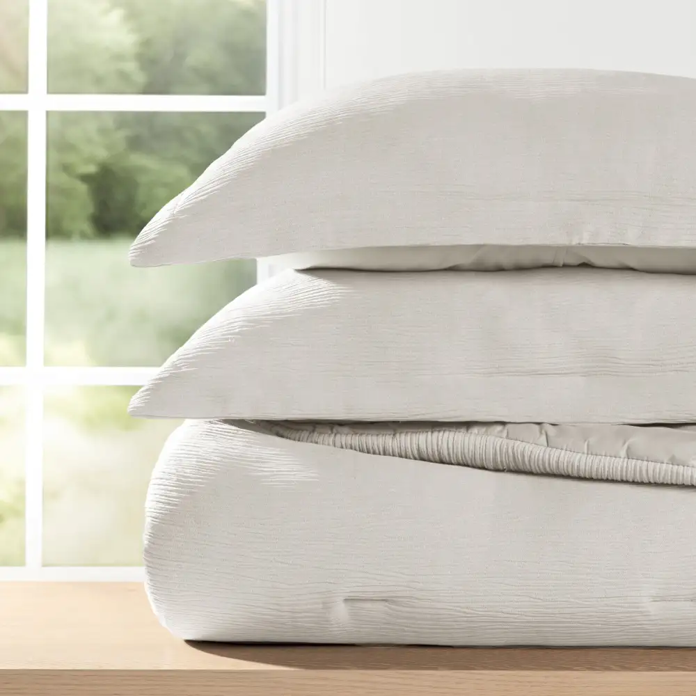 Cloud Weave Textured Down Alternative Comforter Set