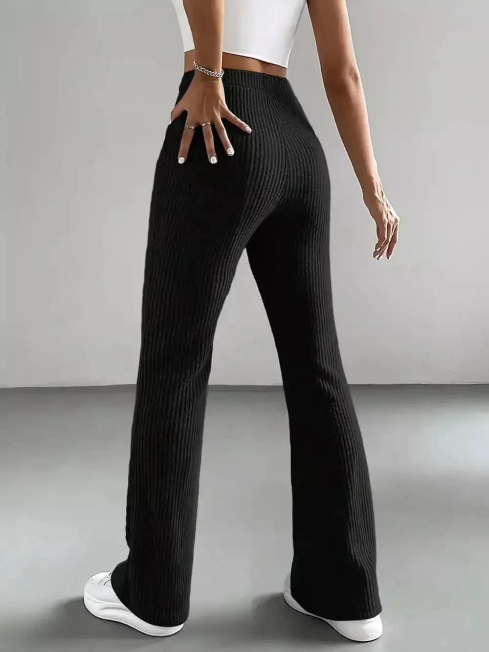 Flare High Waist Casual Everyday Pants