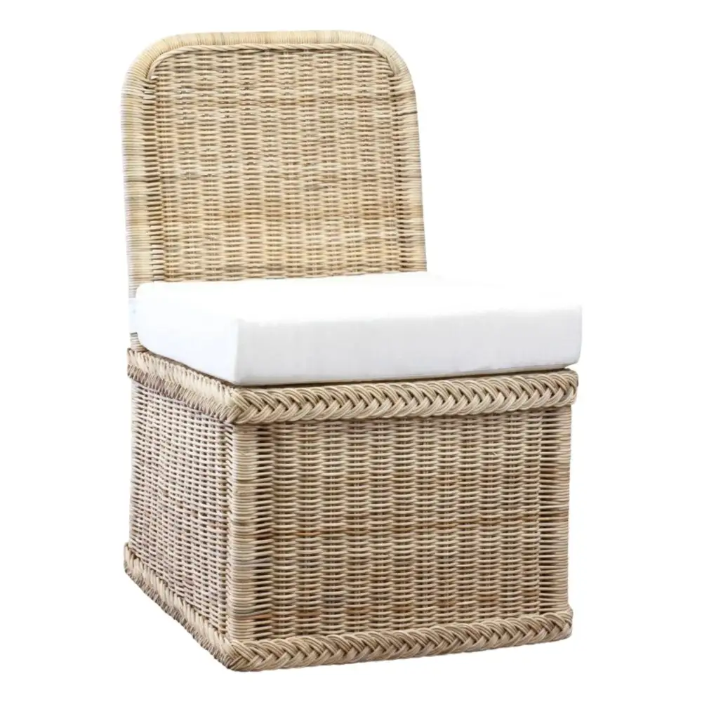 Refined Wicker Accent Chair