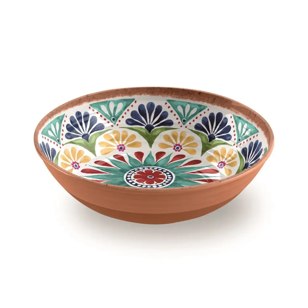 Medallion Melamine Salad Bowl
