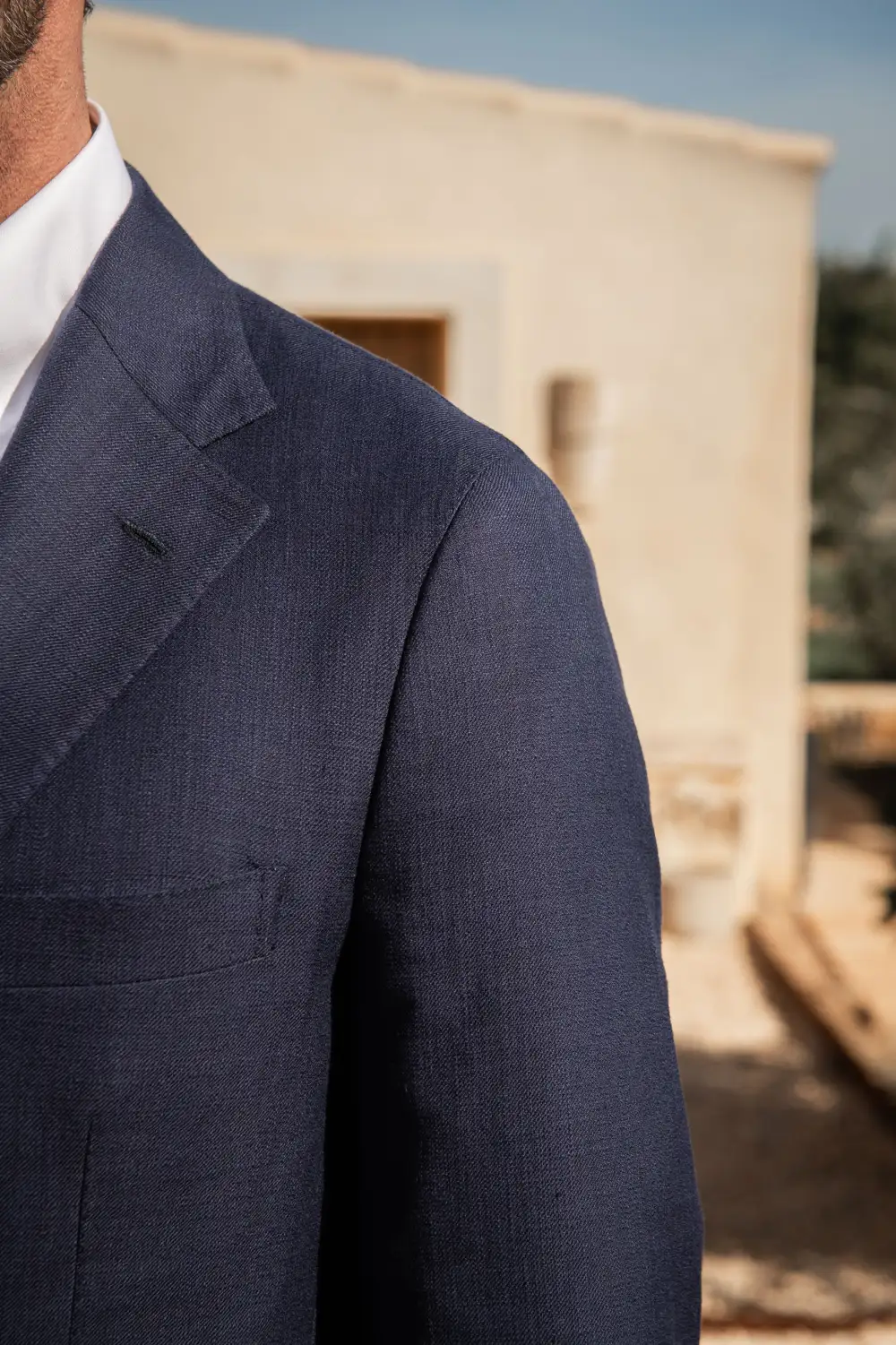 Blue Jacket In  Fabric