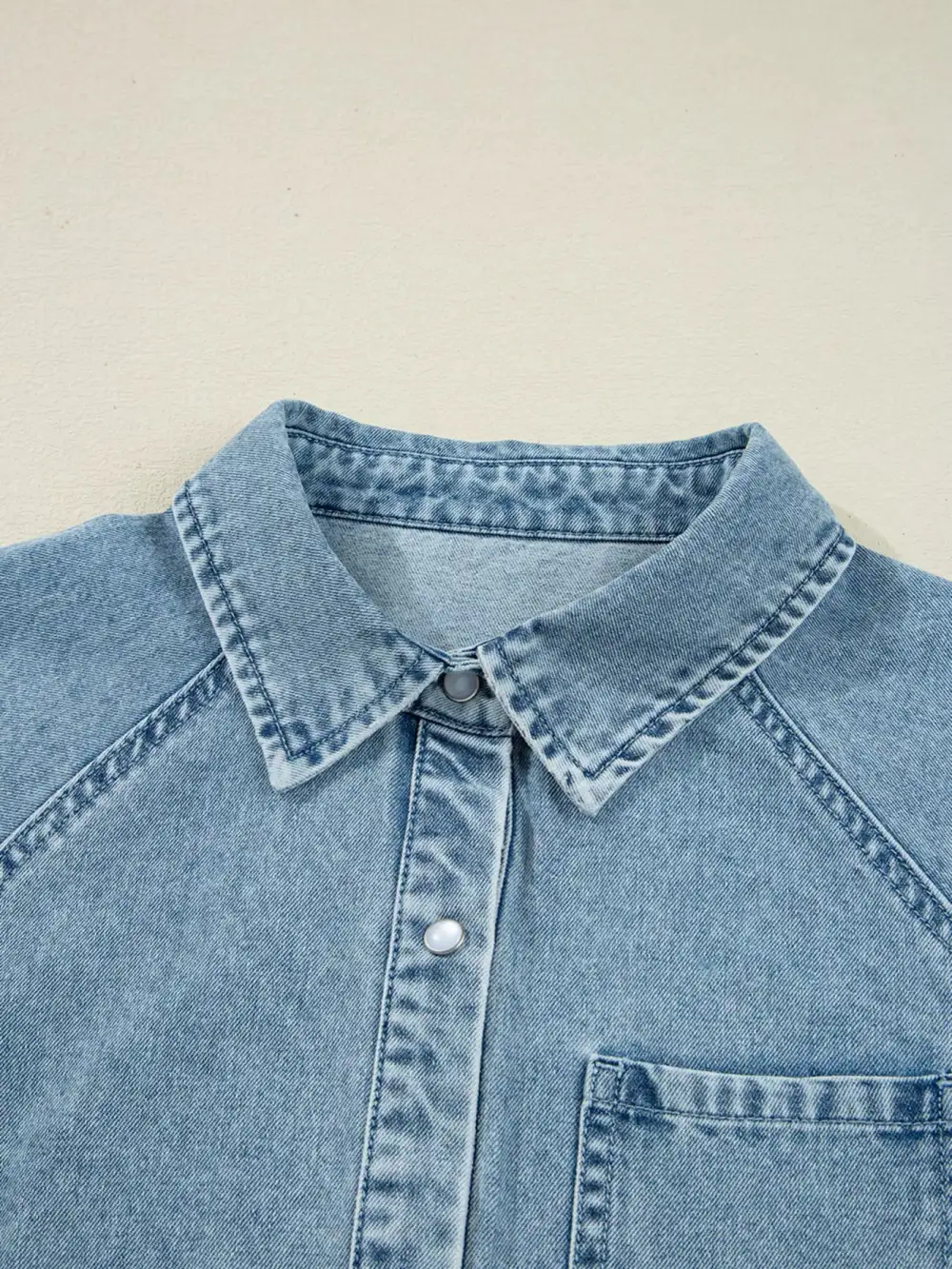 Wearable Cut Denim Smocked Flared Mini Dress
