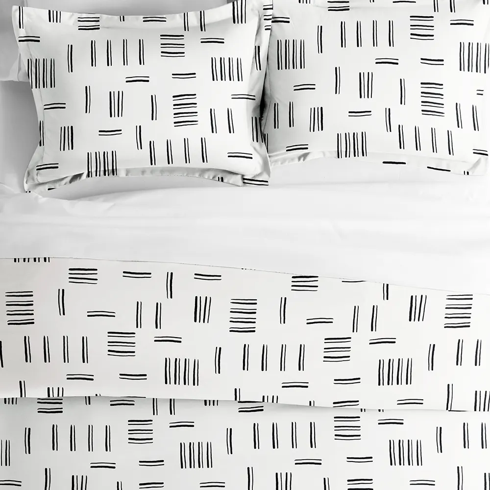 Dash Pattern Duvet Cover Set