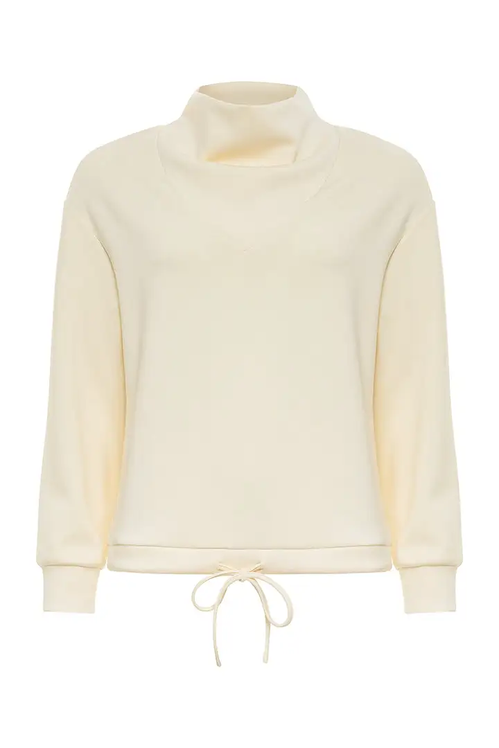 Casual Knit Quarter Zip Sweatshirt