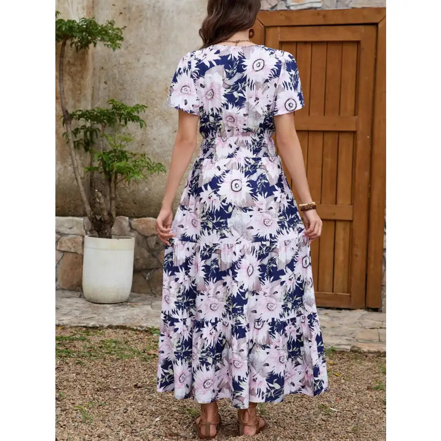 Surplice Midi Dress