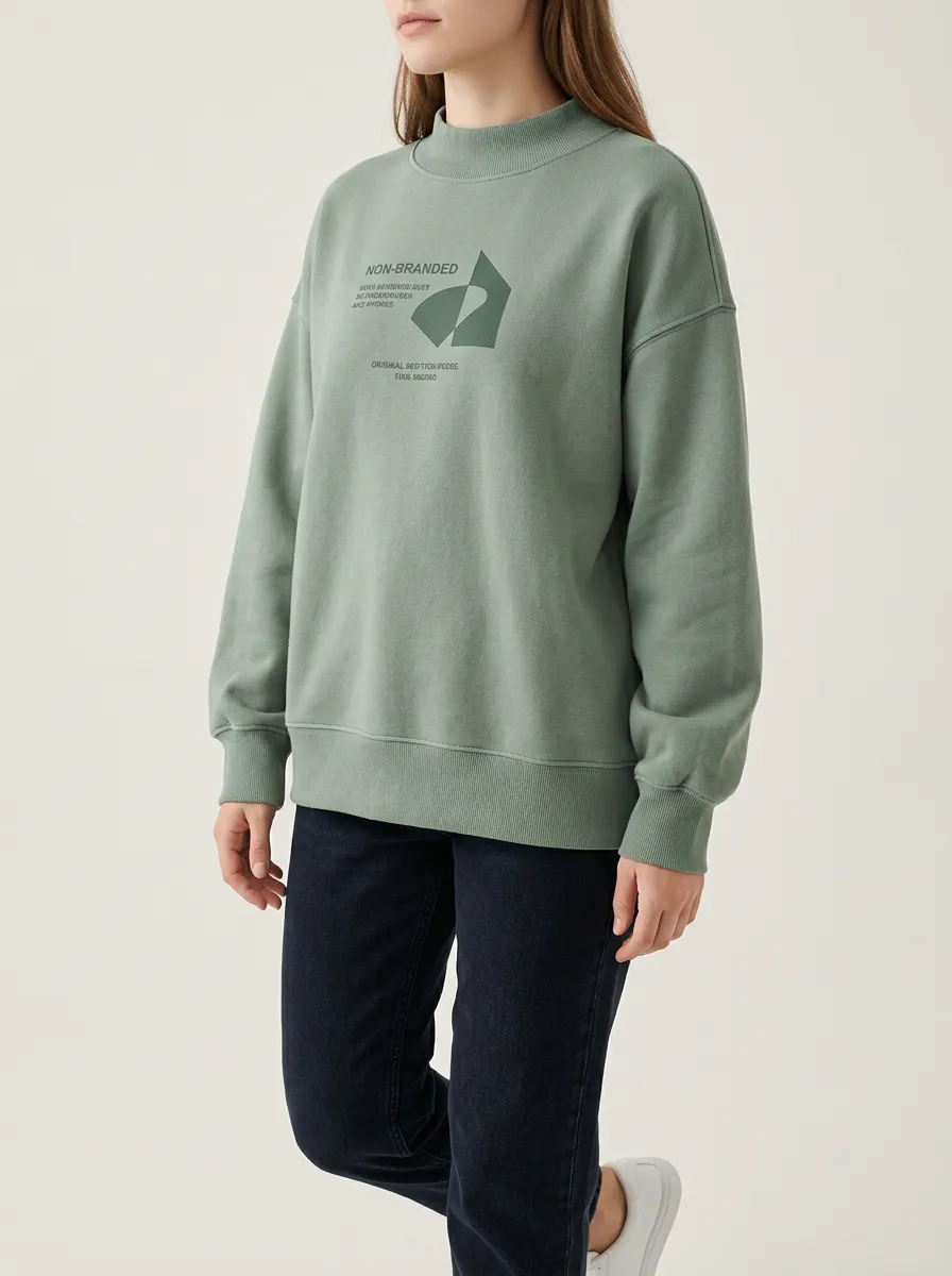 Women's Printed Minimalist Sweatshirt