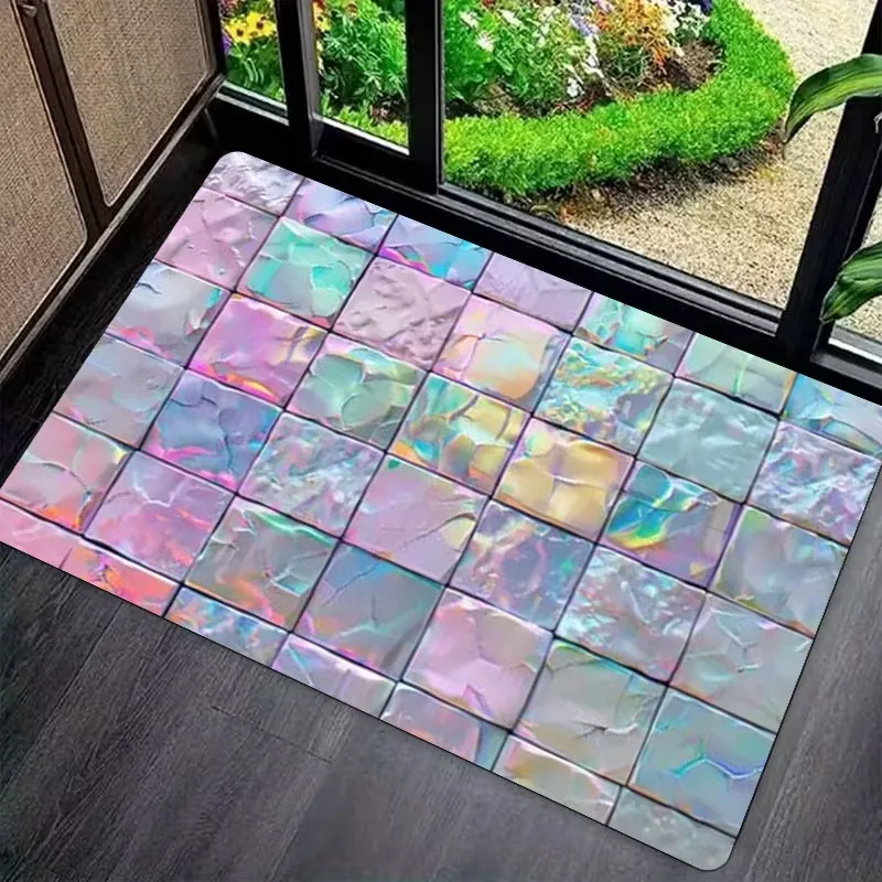 Iridescent Tile Door Mat