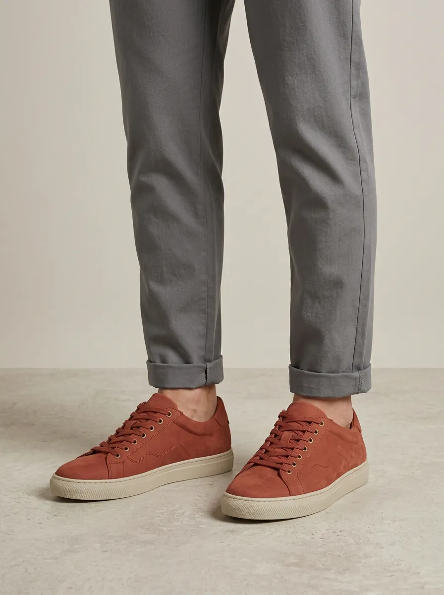 Men's Minimalist Suede Leather Casual Sneakers