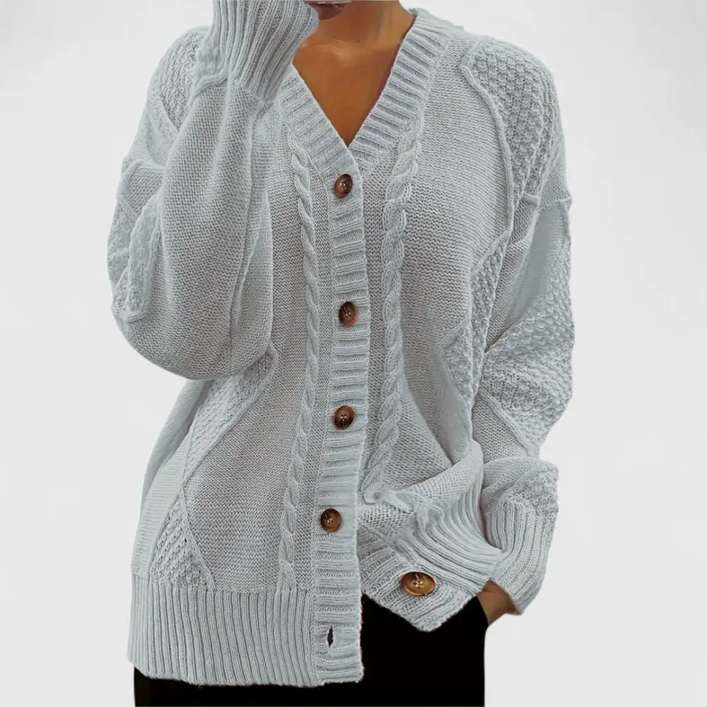V-Neck Relaxed Cardigan