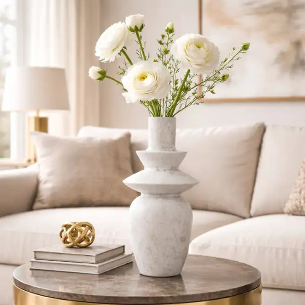 Matte Ceramic Sculptural Vase