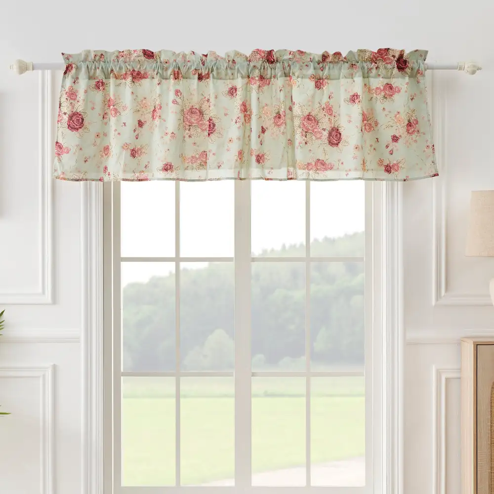 Cotton Solid Rod-Pocket Traditional Valance