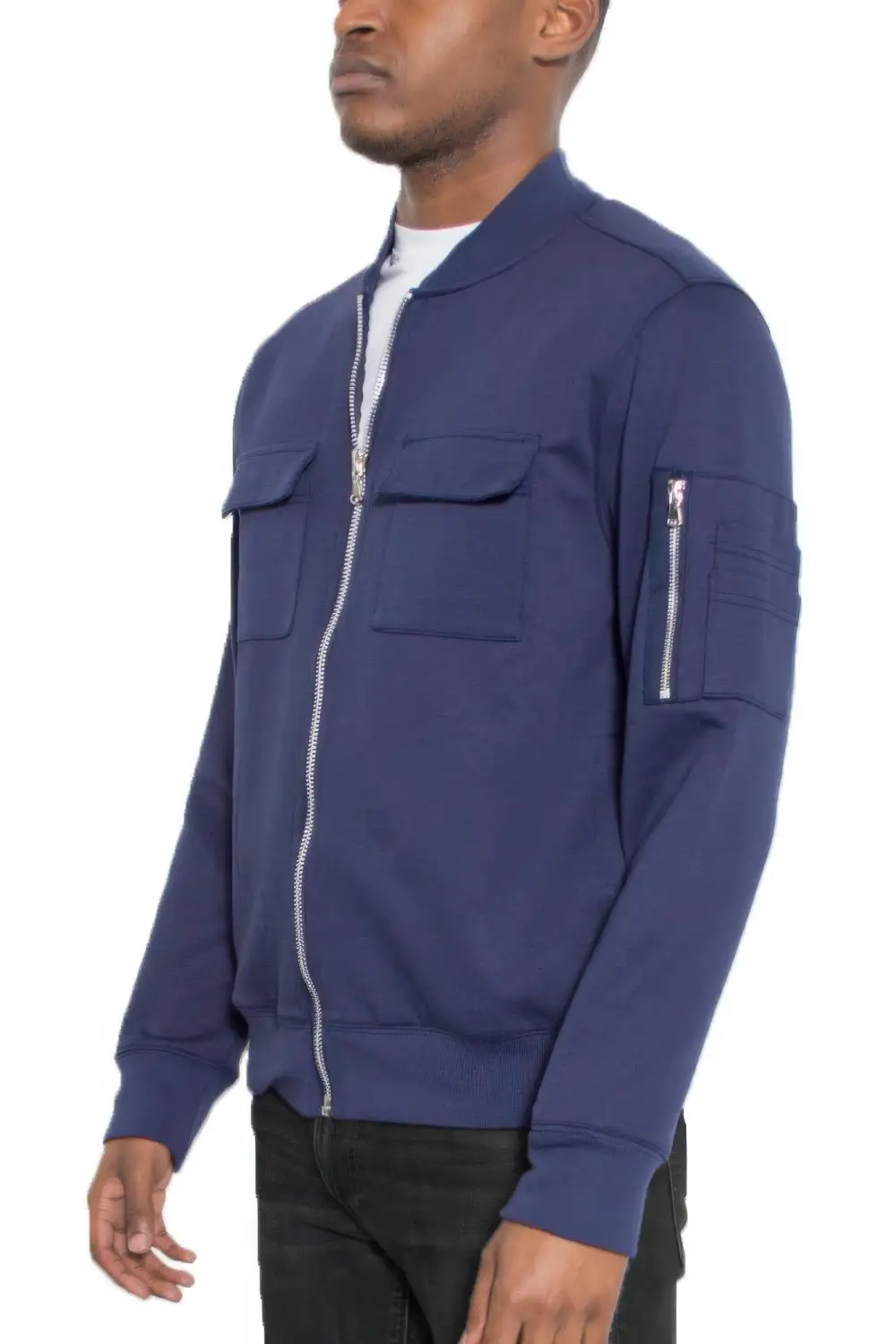 Cotton Zip Up Lightweight Jacket