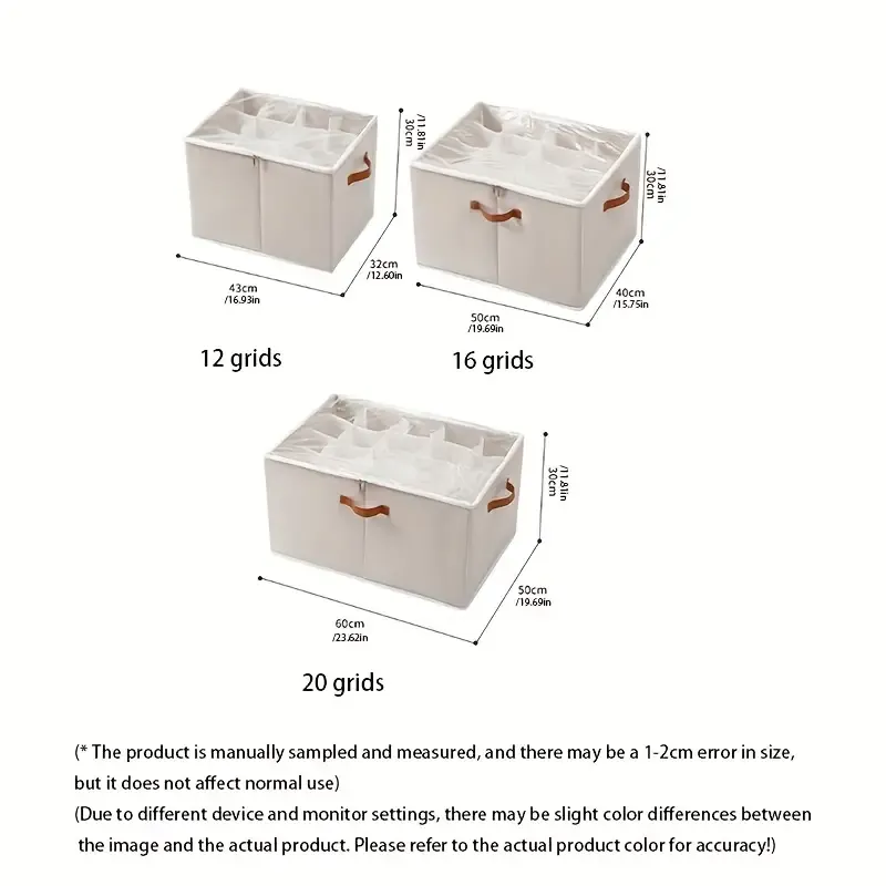 A Foldable Storage Box with a Lid And Five Compartments