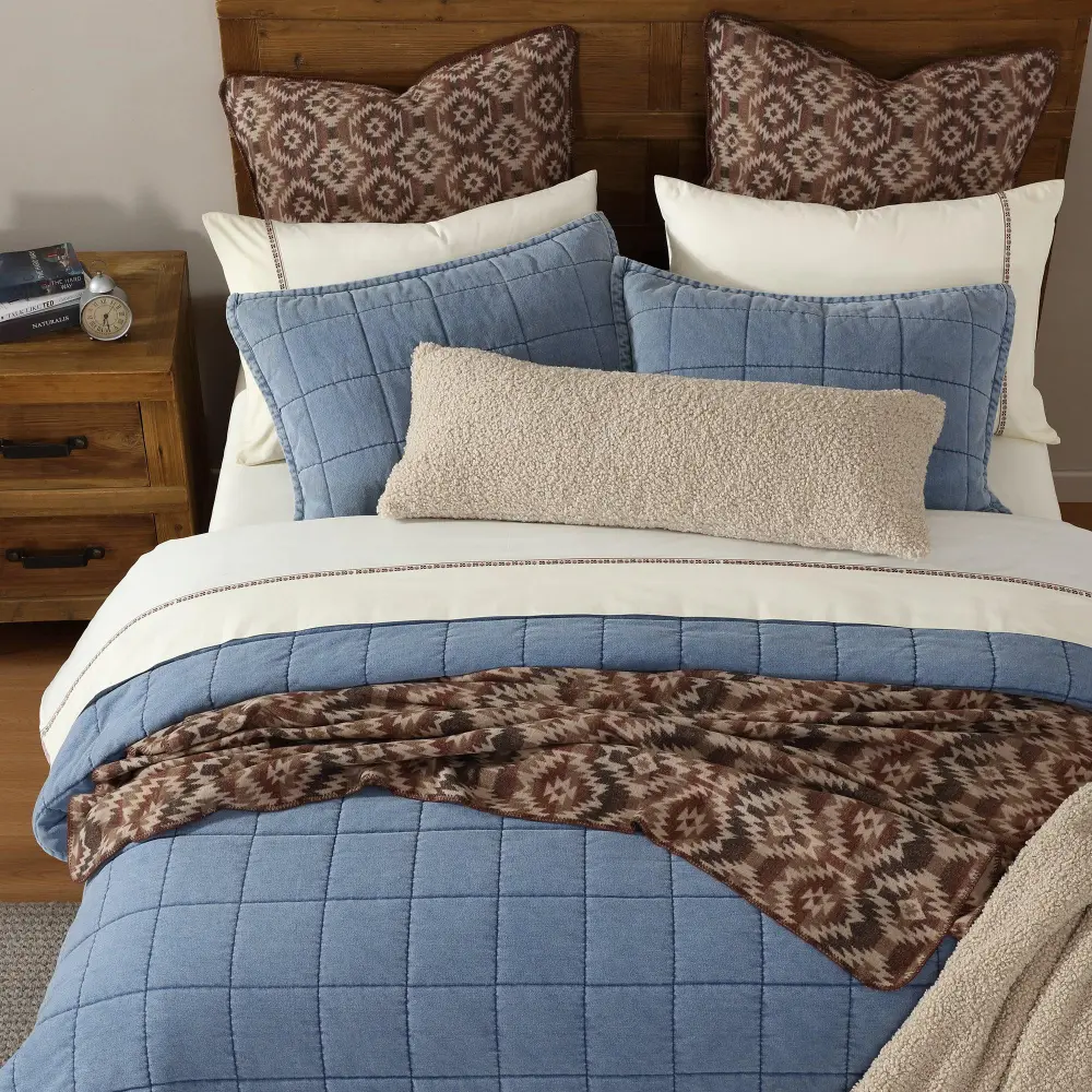 Stonewashed Patchwork Quilt Set