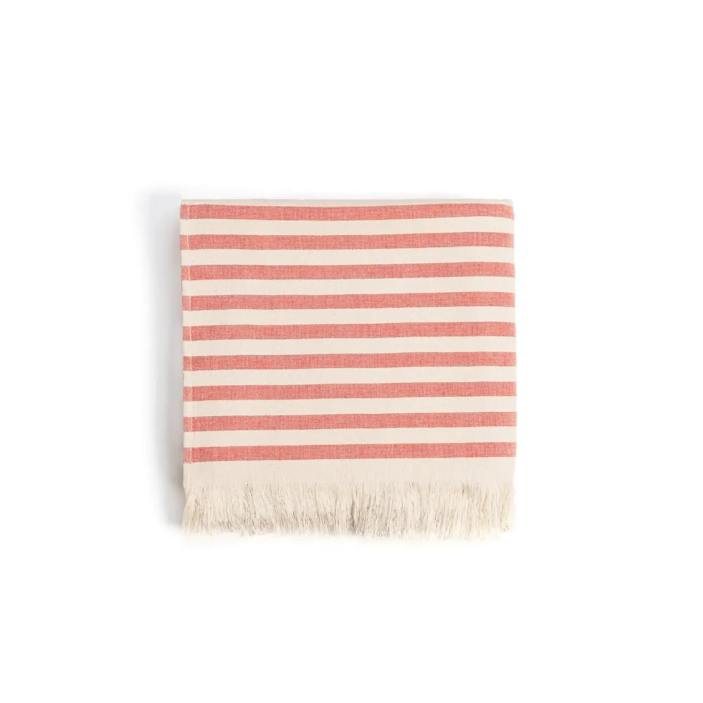 Striped Cotton Oversized Towel