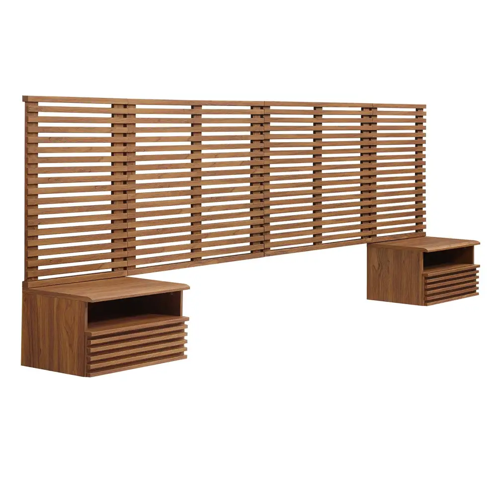 Wall Mount Headboard and Nightstands